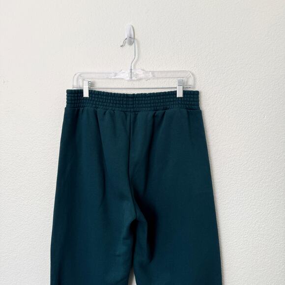 [Pact] Celestial Teal Wide Leg High Rise Sweatpants Courtside Fleece Sz Large L - Picture 5 of 12